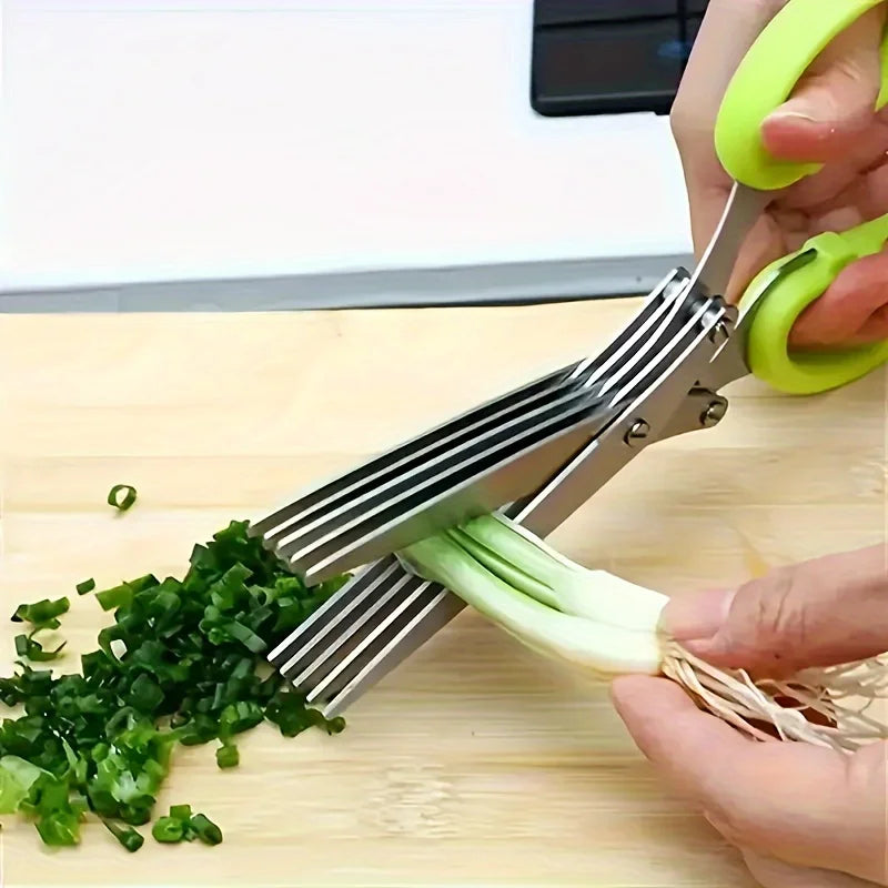 Limoon™ 5-Layered Stainless Steel Herb Scissors