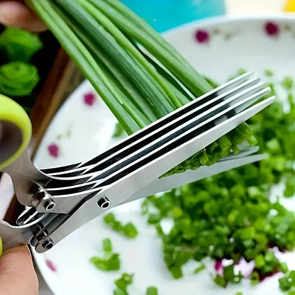 Limoon™ 5-Layered Stainless Steel Herb Scissors